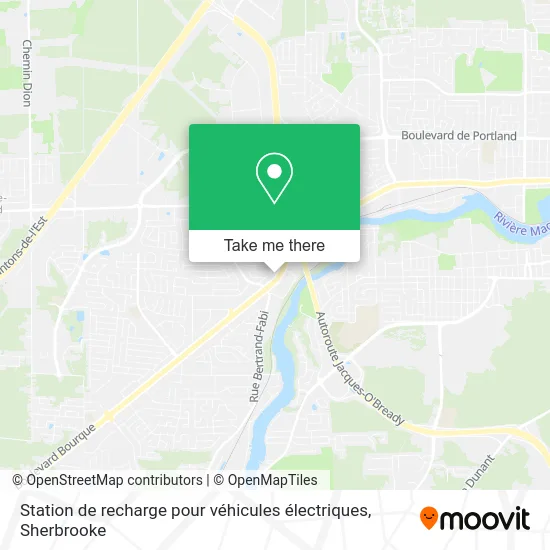 Station de recharge pour véhicules électriques map