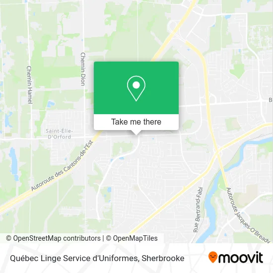 Québec Linge Service d'Uniformes map