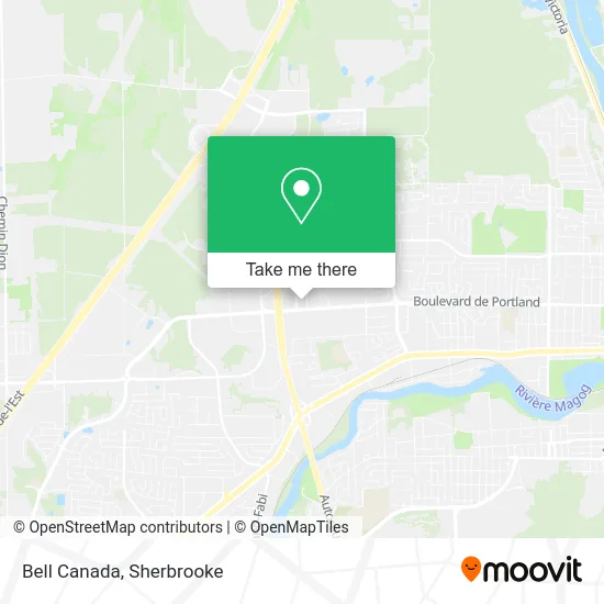 Bell Canada map