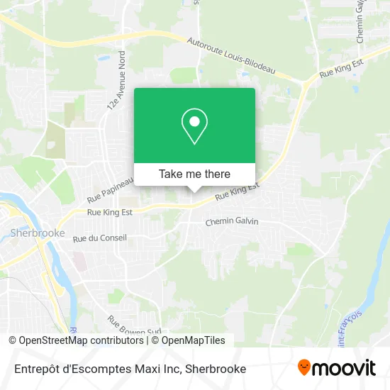 Entrepôt d'Escomptes Maxi Inc map