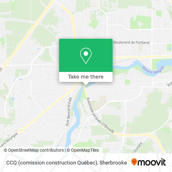 CCQ (comission construction Québec) map