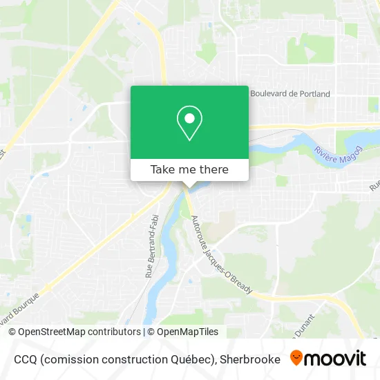 CCQ (comission construction Québec) map
