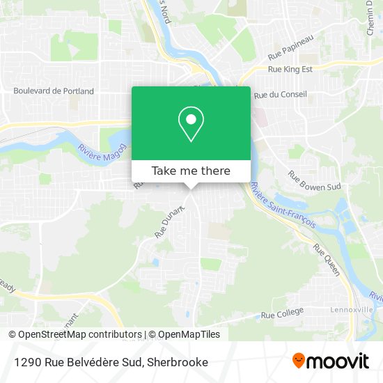 1290 Rue Belvédère Sud map