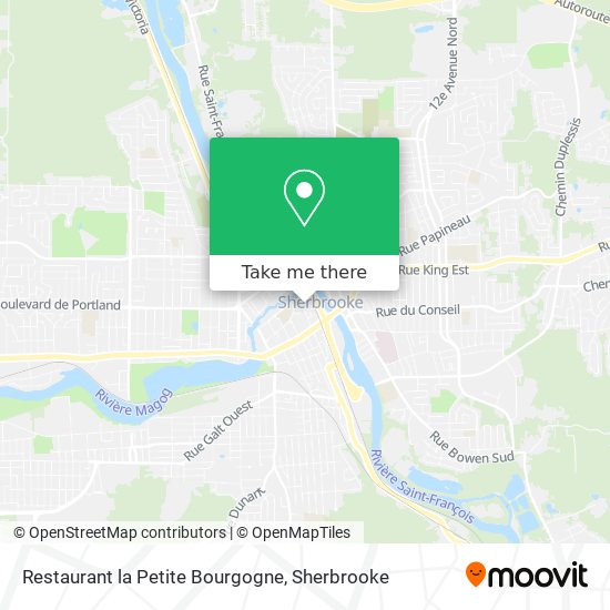 Restaurant la Petite Bourgogne map