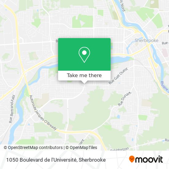 1050 Boulevard de l'Université map