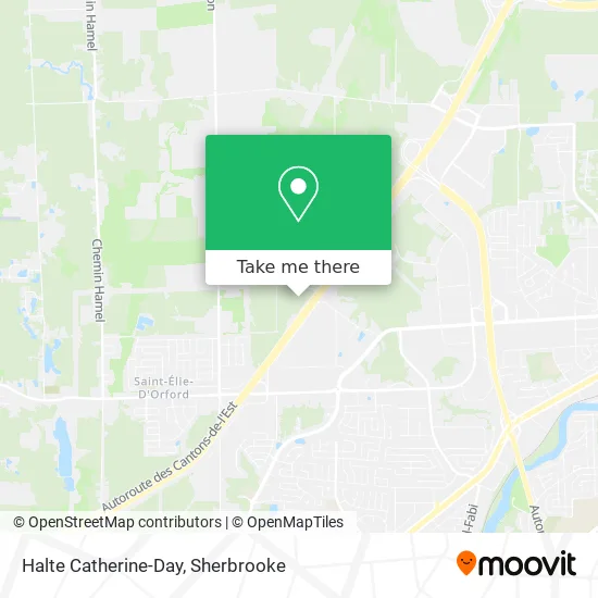 Halte Catherine-Day map