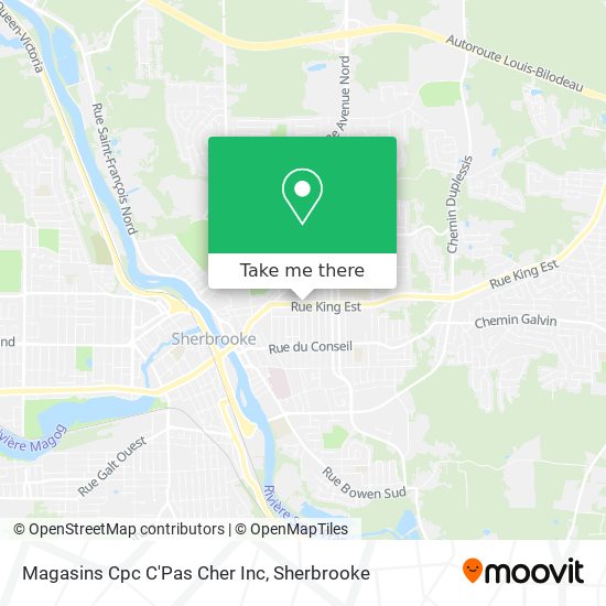 Magasins Cpc C'Pas Cher Inc map