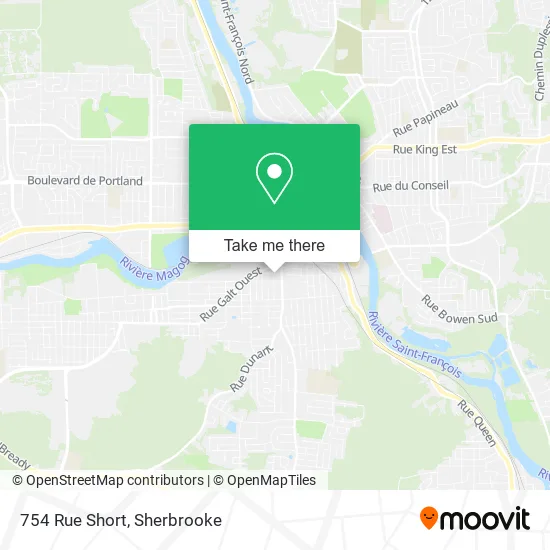 754 Rue Short map