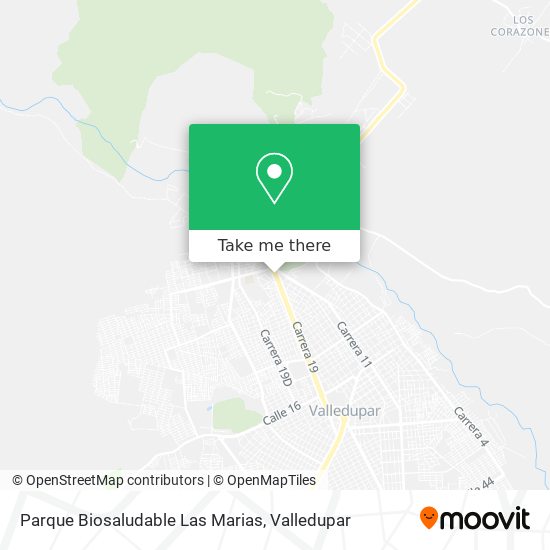 Parque Biosaludable Las Marias map