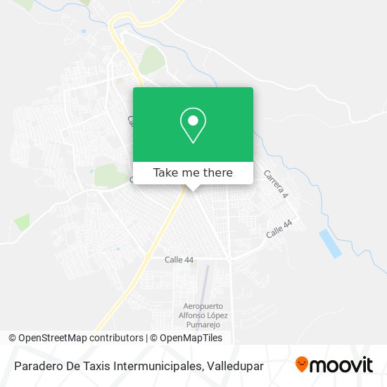 Mapa de Paradero De Taxis Intermunicipales