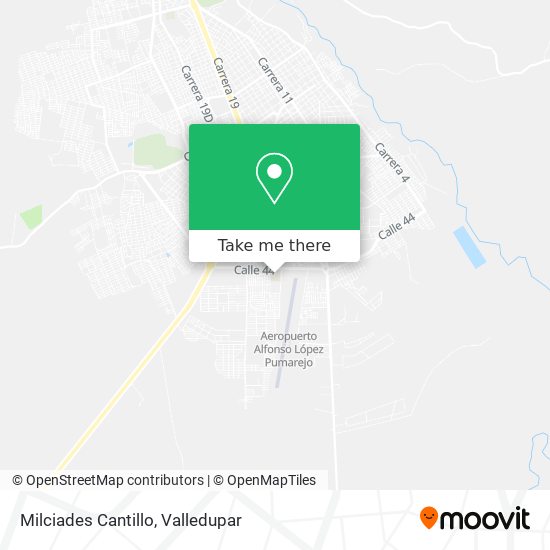 Milciades Cantillo map