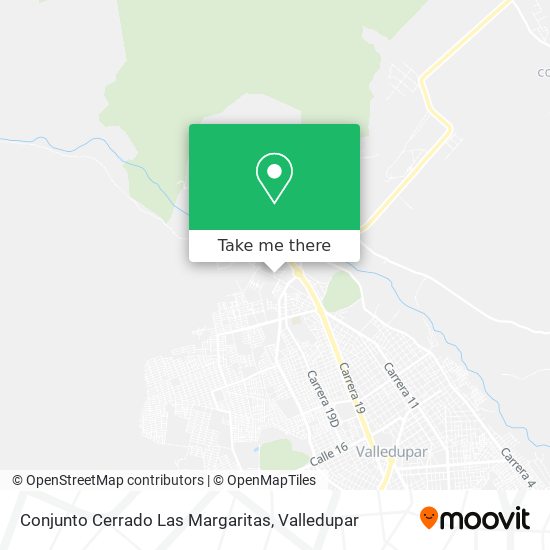 Conjunto Cerrado Las Margaritas map