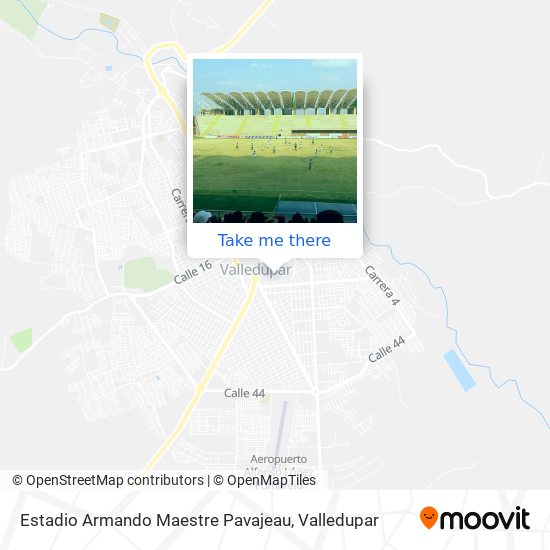 Estadio Armando Maestre Pavajeau map