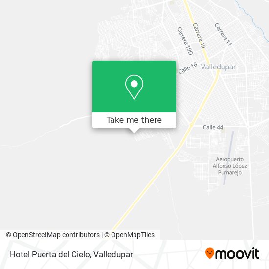 Hotel Puerta del Cielo map
