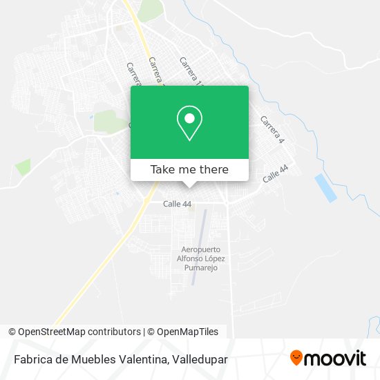 Fabrica de Muebles Valentina map