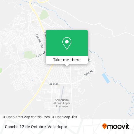 Mapa de Cancha 12 de Octubre