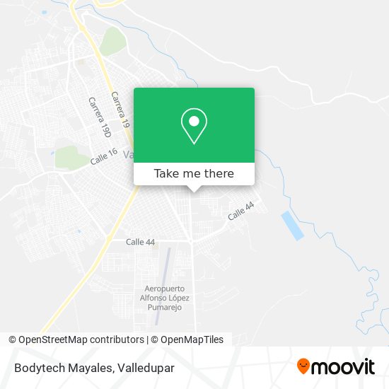 Bodytech Mayales map