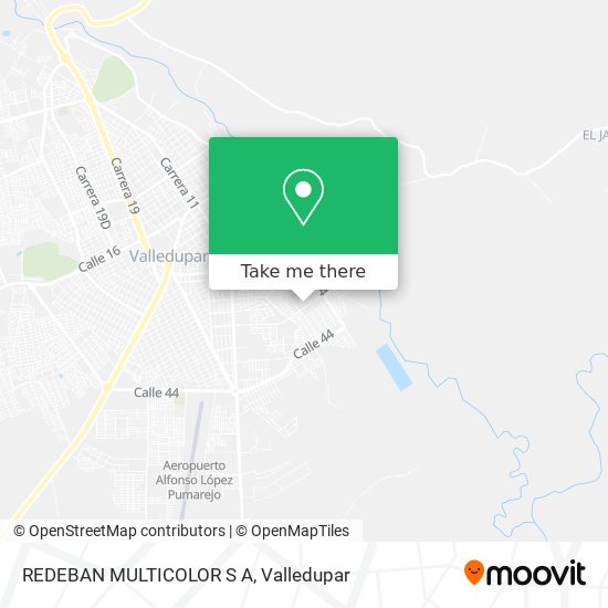 Mapa de REDEBAN MULTICOLOR S A
