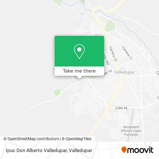 Ipuc Don Alberto Valledupar map