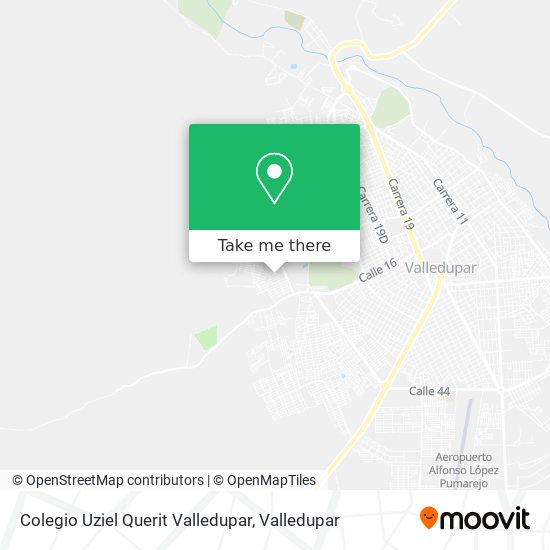Colegio Uziel Querit Valledupar map