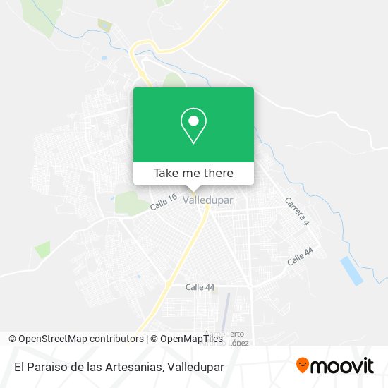 El Paraiso de las Artesanias map