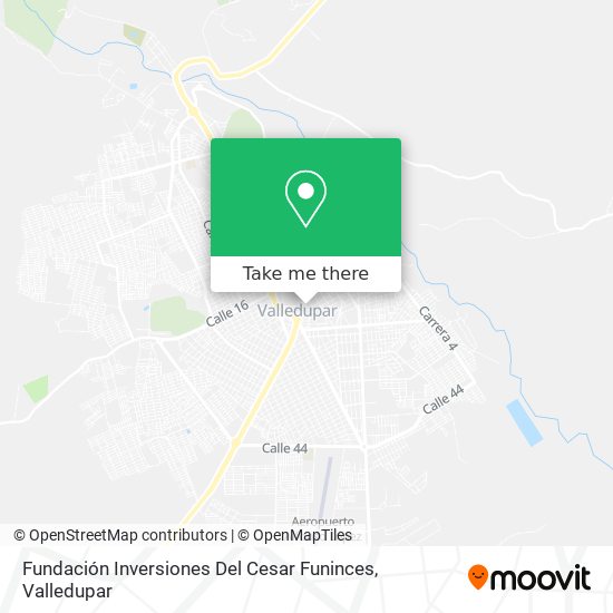 Mapa de Fundación Inversiones Del Cesar Funinces