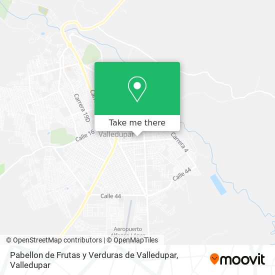 Pabellon de Frutas y Verduras de Valledupar map