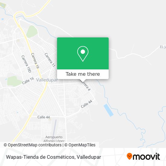 Wapas-Tienda de Cosméticos map