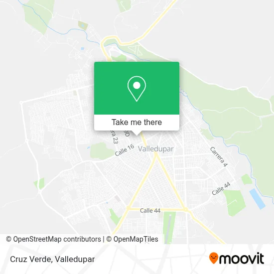 Cruz Verde map
