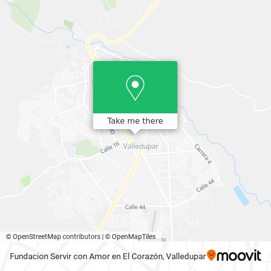 Fundacion Servir con Amor en El Corazón map