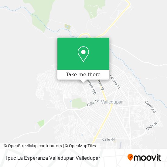 Mapa de Ipuc La Esperanza Valledupar