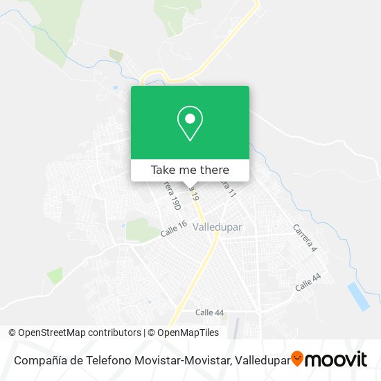 Compañía de Telefono Movistar-Movistar map