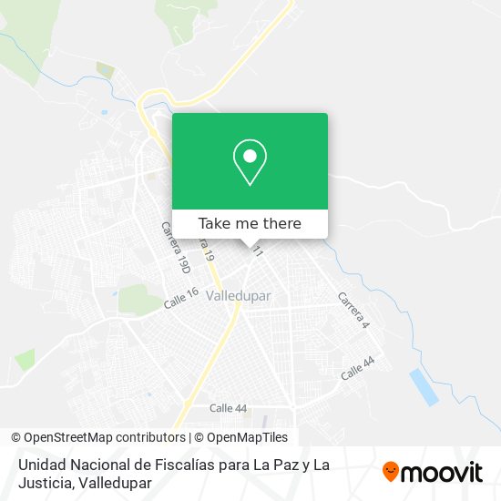 Unidad Nacional de Fiscalías para La Paz y La Justicia map
