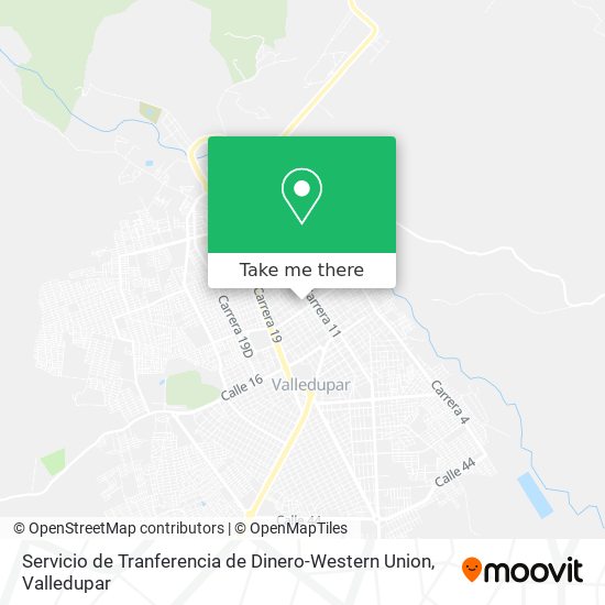 Servicio de Tranferencia de Dinero-Western Union map