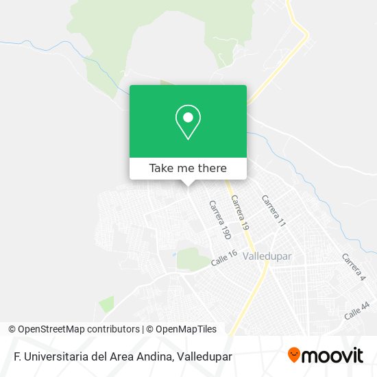 F. Universitaria del Area Andina map