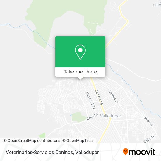 Mapa de Veterinarias-Servicios Caninos