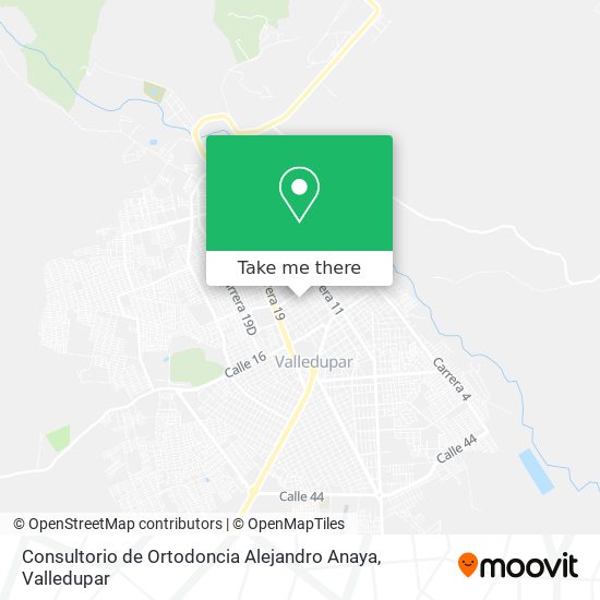 Mapa de Consultorio de Ortodoncia Alejandro Anaya