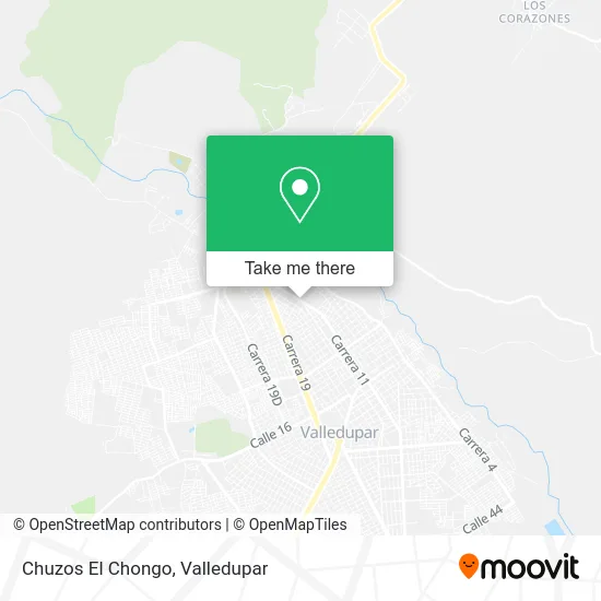 Chuzos El Chongo map