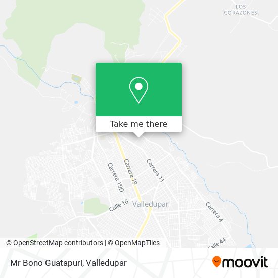 Mr Bono Guatapurí map