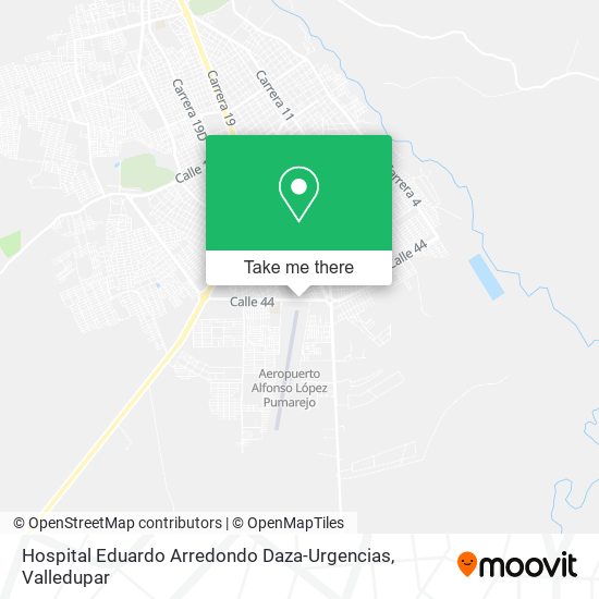 Hospital Eduardo Arredondo Daza-Urgencias map