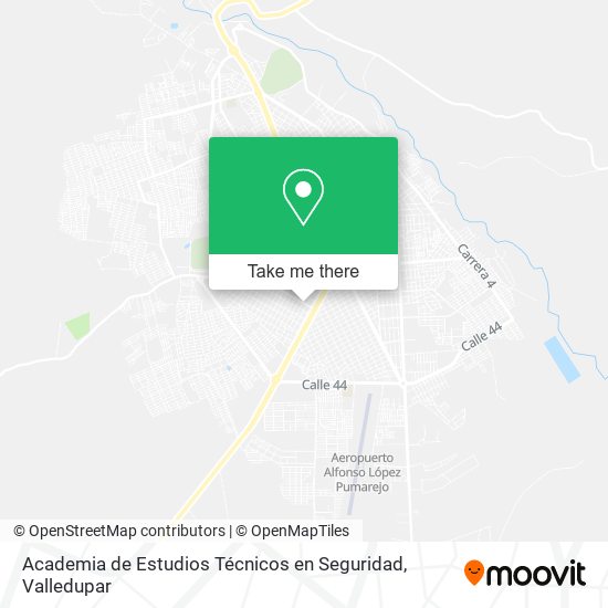 Mapa de Academia de Estudios Técnicos en Seguridad