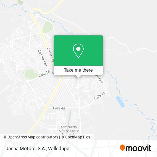 Janna Motors, S.A. map