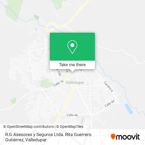 R.G Asesores y Seguros Ltda. Rita Guerrero Gutiérrez map