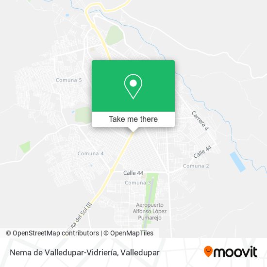 Nema de Valledupar-Vidriería map