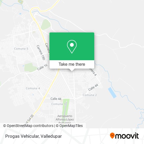 Progas Vehicular map