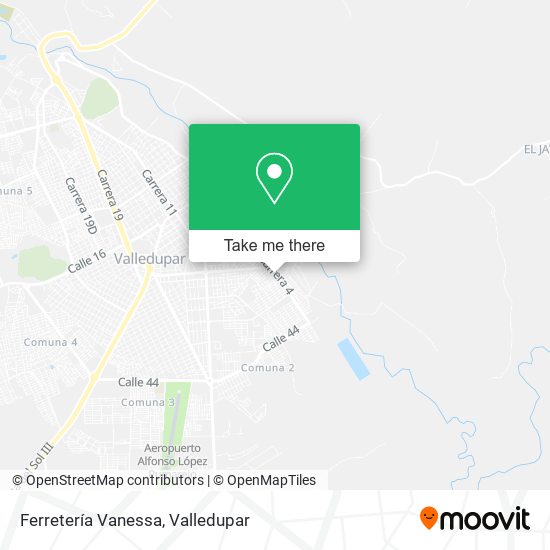 Mapa de Ferretería Vanessa