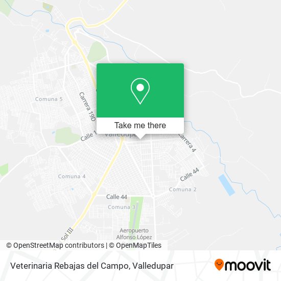Veterinaria Rebajas del Campo map