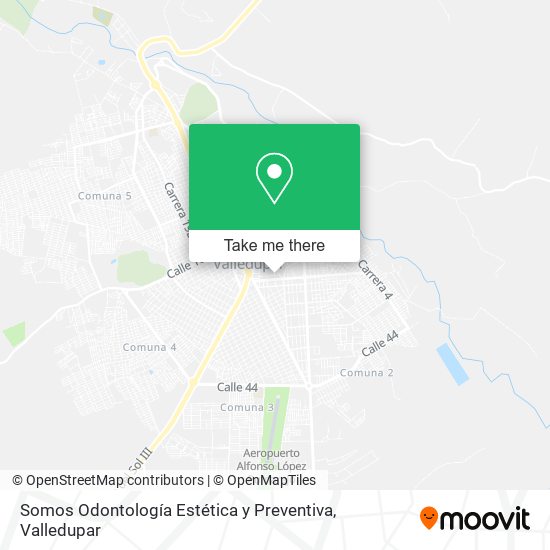 Mapa de Somos Odontología Estética y Preventiva