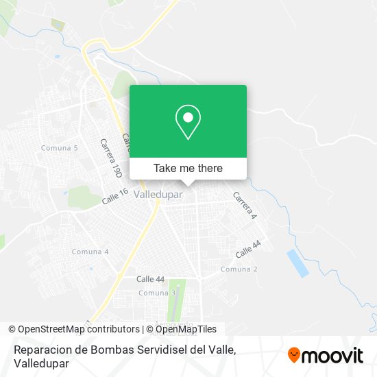 Reparacion de Bombas Servidisel del Valle map