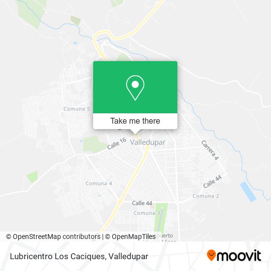 Lubricentro Los Caciques map